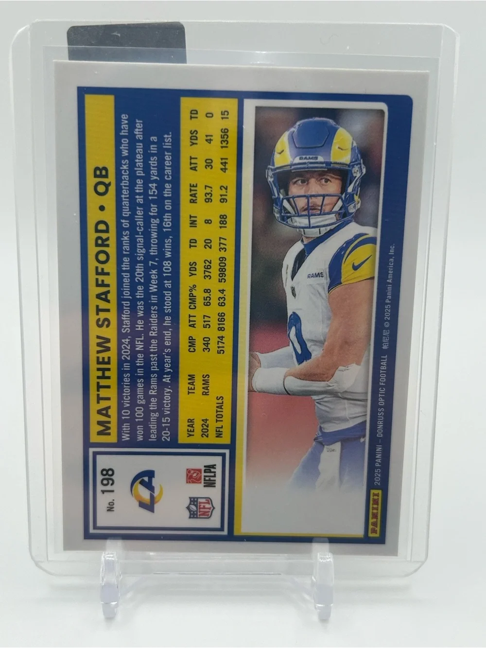 Matthew Stafford LA Rams Trading Card 🏈
